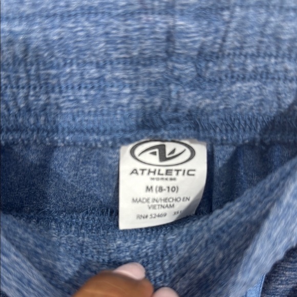 Athletic Works Blue Athletic Shorts Lightweight Elastic Waist - Picture 2 of 2